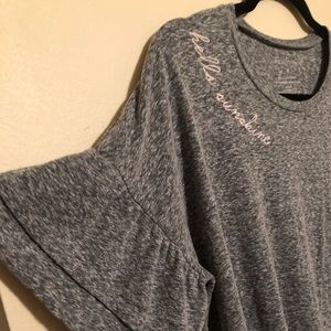 NWOT Ruffle Sleeve Tee